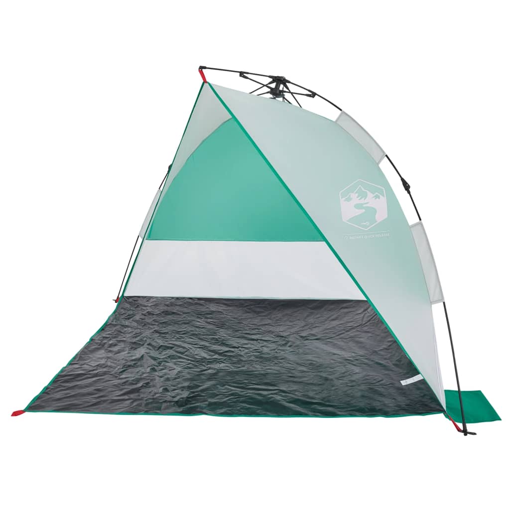 vidaXL Beach Tent Sea Green Quick Release Waterproof