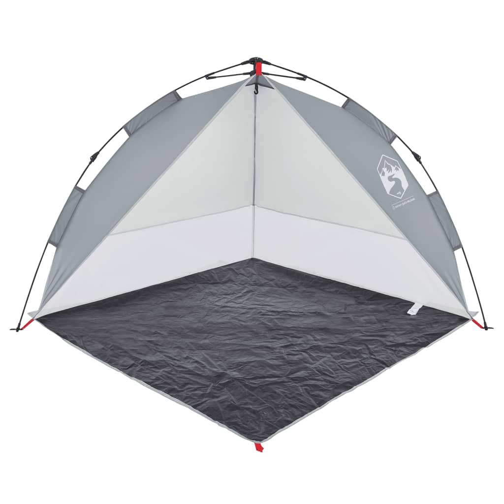 vidaXL Beach Tent Grey Quick Release Waterproof