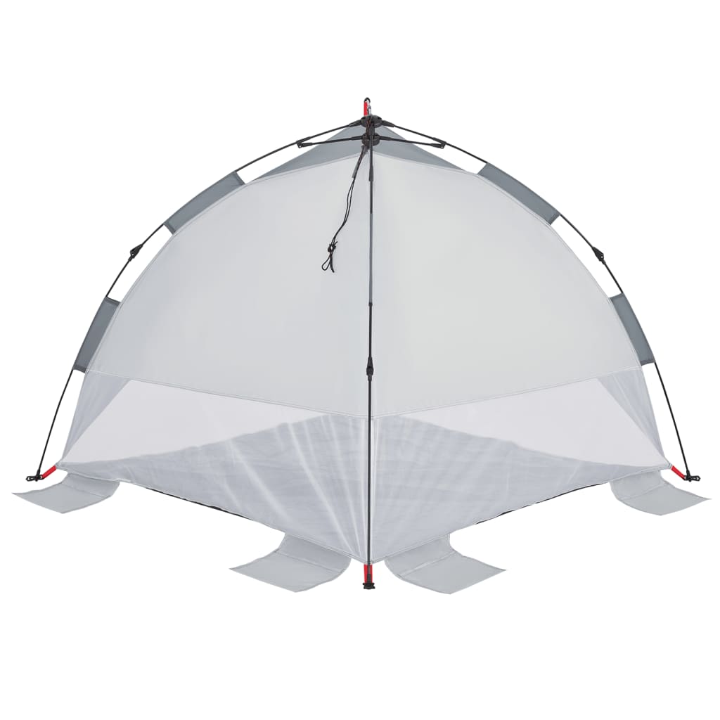 vidaXL Beach Tent Grey Quick Release Waterproof