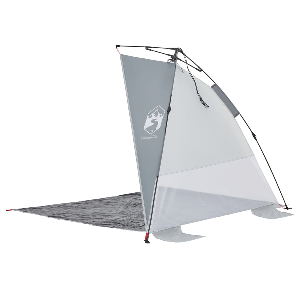 vidaXL Beach Tent Grey Quick Release Waterproof