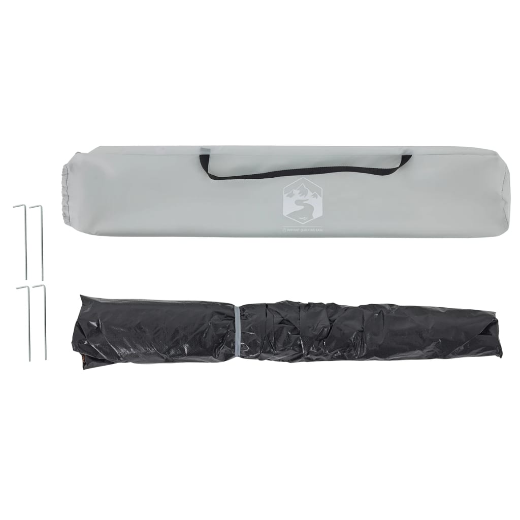 vidaXL Beach Tent Grey Quick Release Waterproof