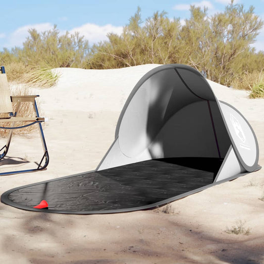 vidaXL Beach Tent Grey Pop-up Waterproof
