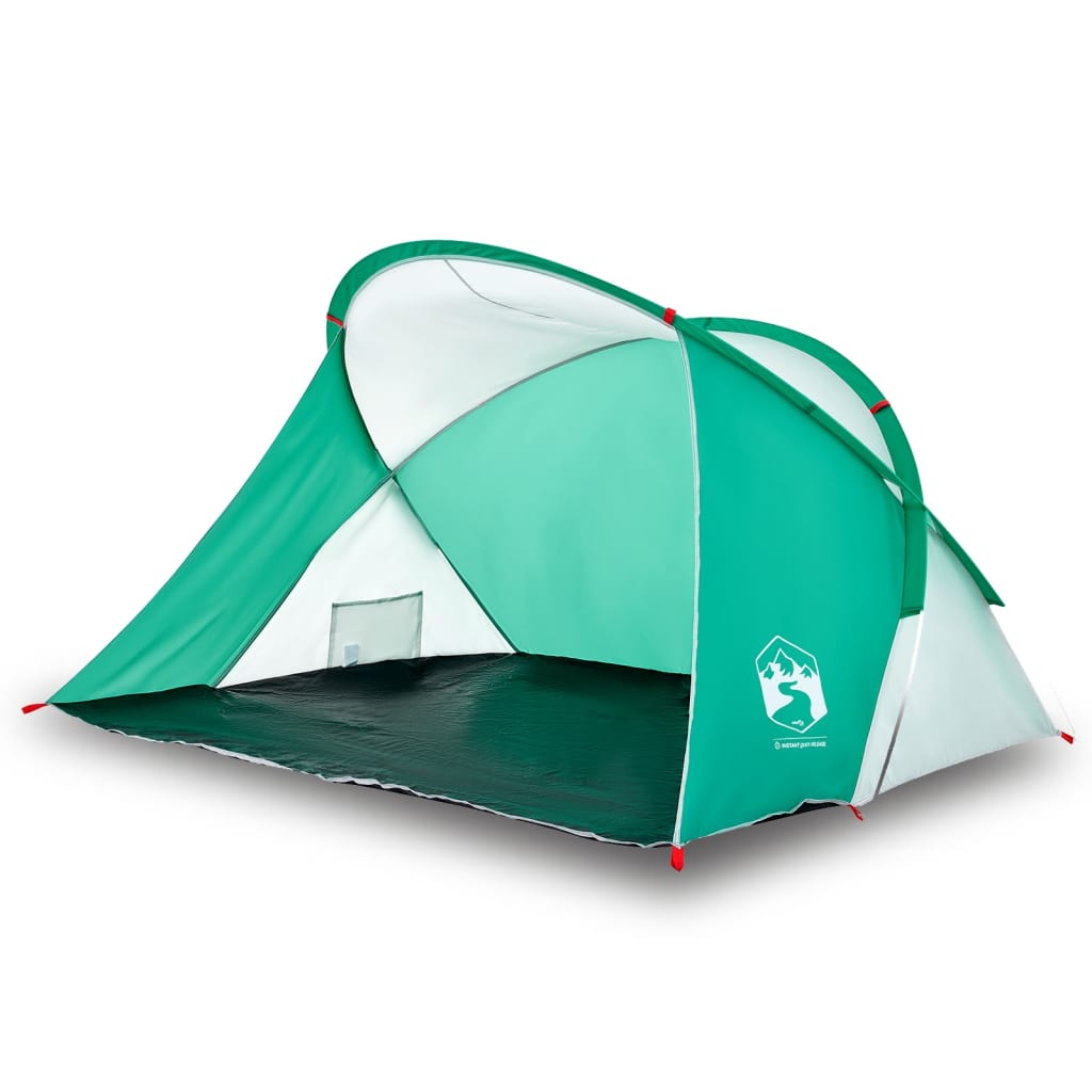 vidaXL Beach Tent 2-Person Sea Green Pop-up Waterproof