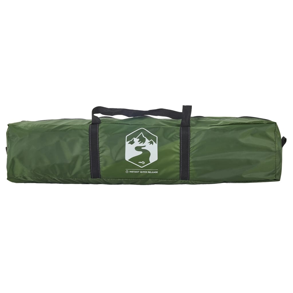 vidaXL Camping Tent 2-Person Green Quick Release