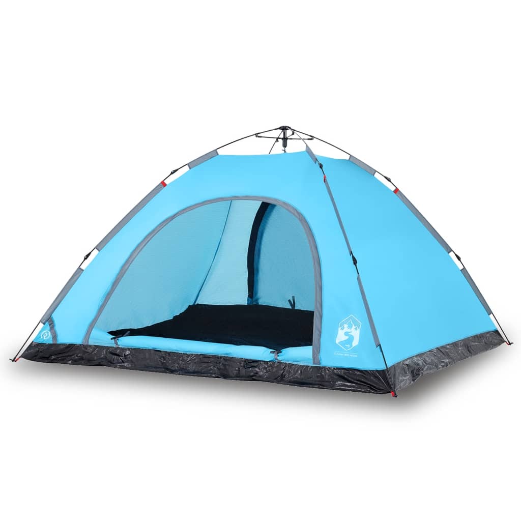 vidaXL Camping Tent 5-Person Blue Quick Release