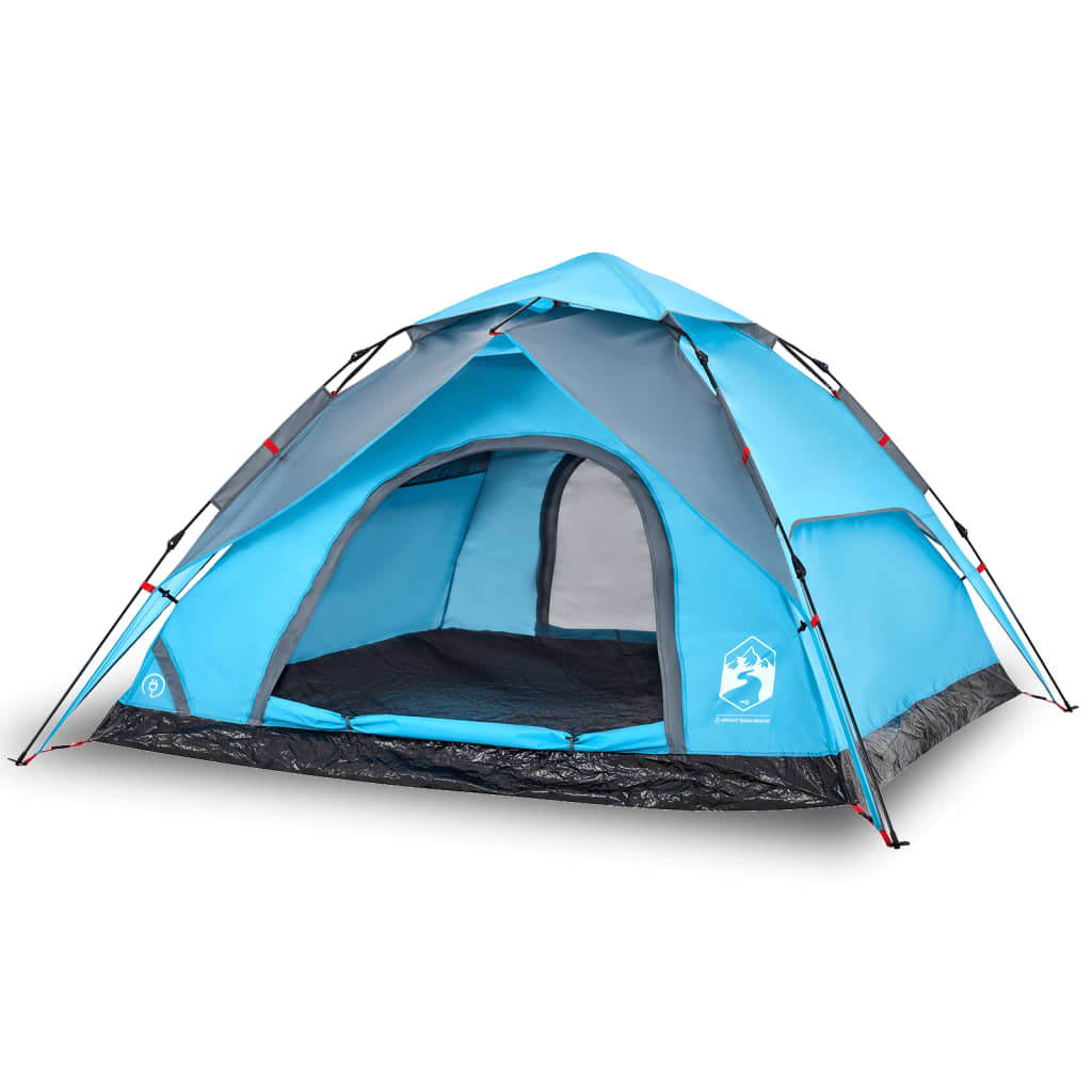 vidaXL Camping Tent Dome 5-Person Blue Quick Release