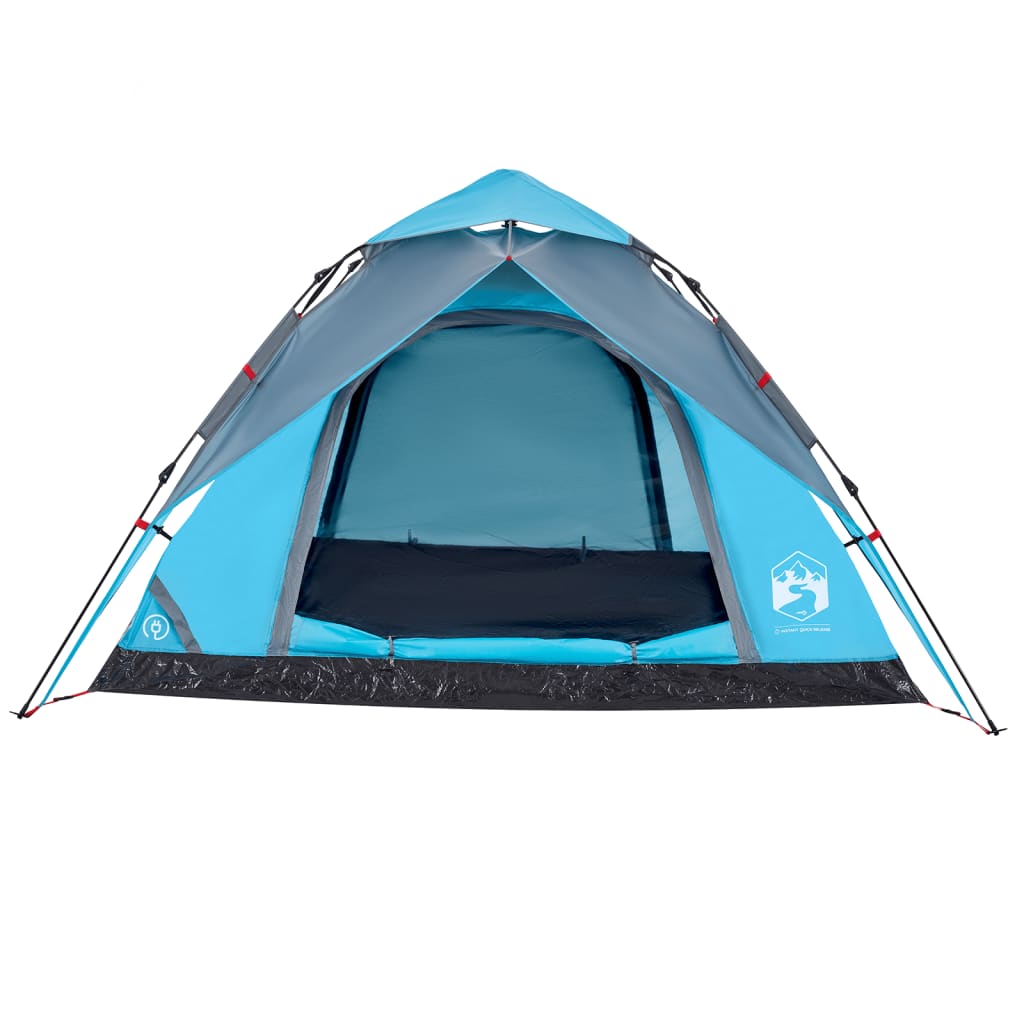 vidaXL Camping Tent Dome 5-Person Blue Quick Release