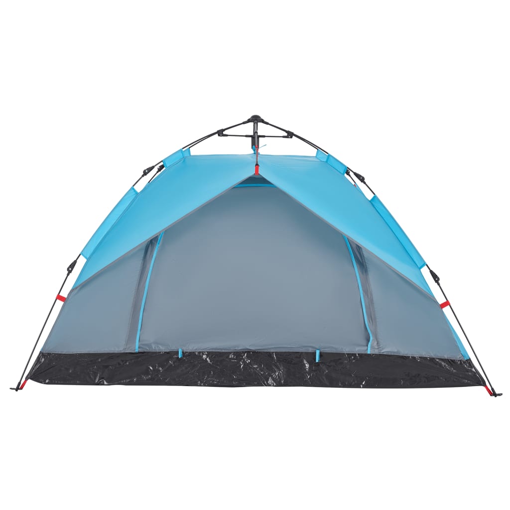 vidaXL Camping Tent Dome 2-Person Blue Quick Release