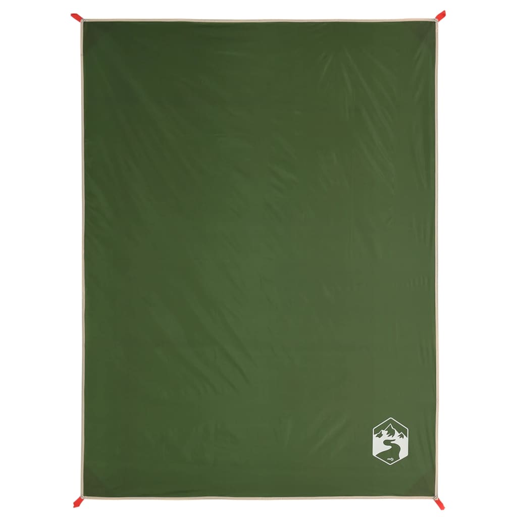 vidaXL Picnic Blanket with Pegs Green 205x155 cm