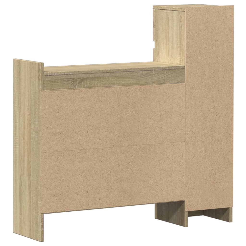 Shoe Cabinet Sonoma Oak 100,5x28x100 cm Engineered Wood