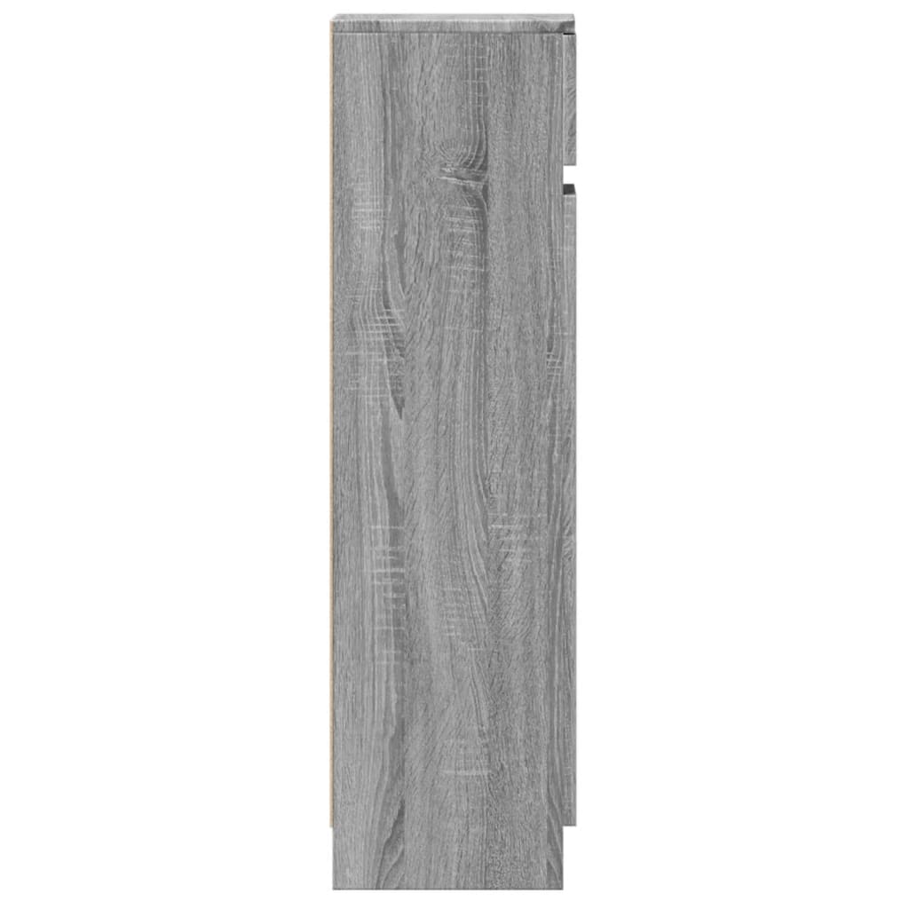 Shoe Cabinet Grey Sonoma 100,5x28x100 cm Engineered Wood