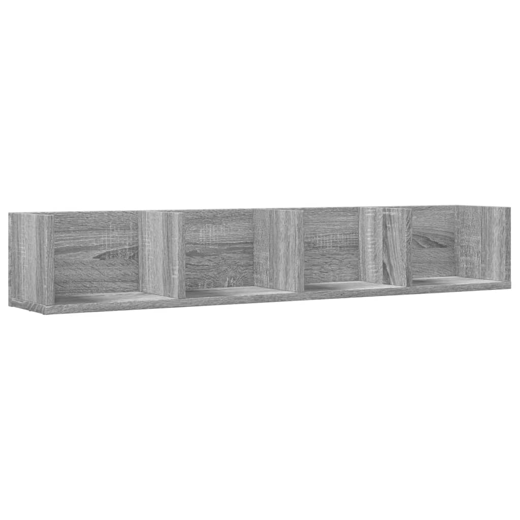 vidaXL Wall Cabinet Grey Sonoma 99x18x16.5 cm Engineered Wood