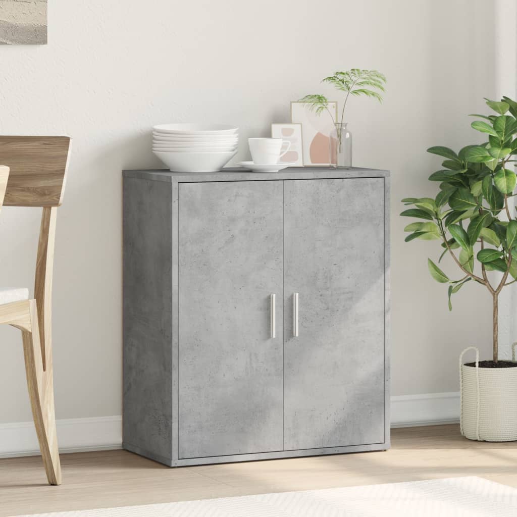 vidaXL Sideboard Concrete Grey 60x31x70 cm Engineered Wood