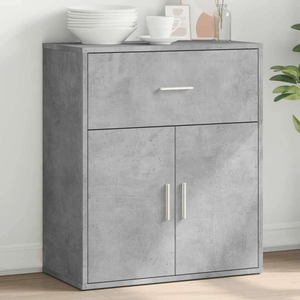 vidaXL Sideboard Concrete Grey 60x31x70 cm Engineered Wood