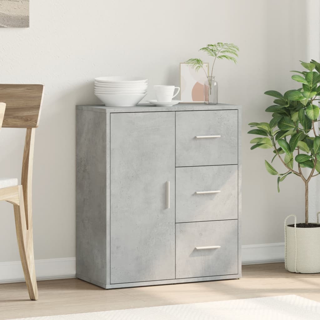 vidaXL Sideboard Concrete Grey 60x31x70 cm Engineered Wood