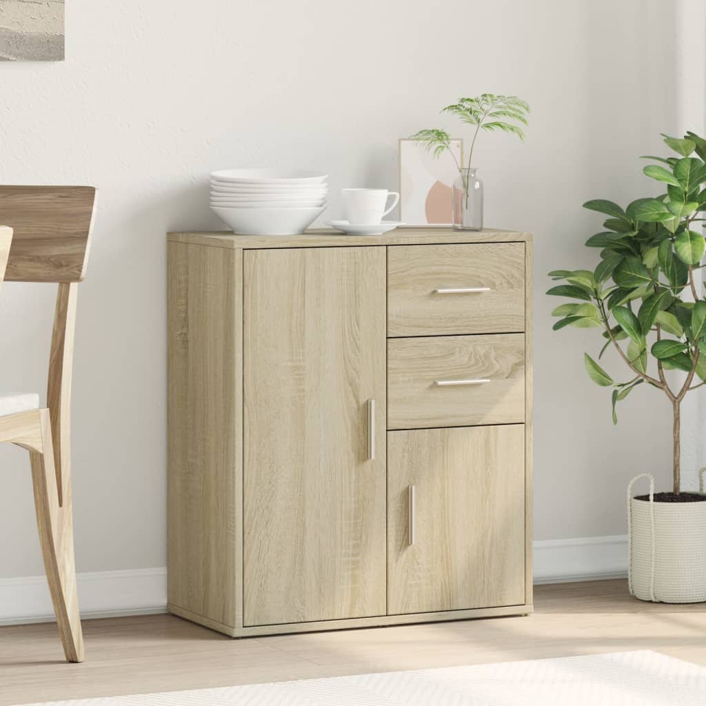 vidaXL Sideboard Sonoma Oak 60x31x70 cm Engineered Wood