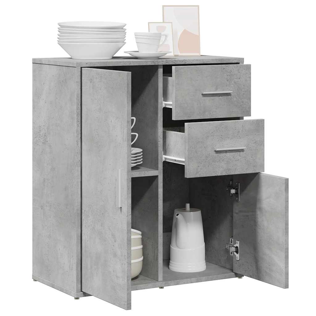 Sideboard Concrete Grey 60x31x70 cm Engineered Wood
