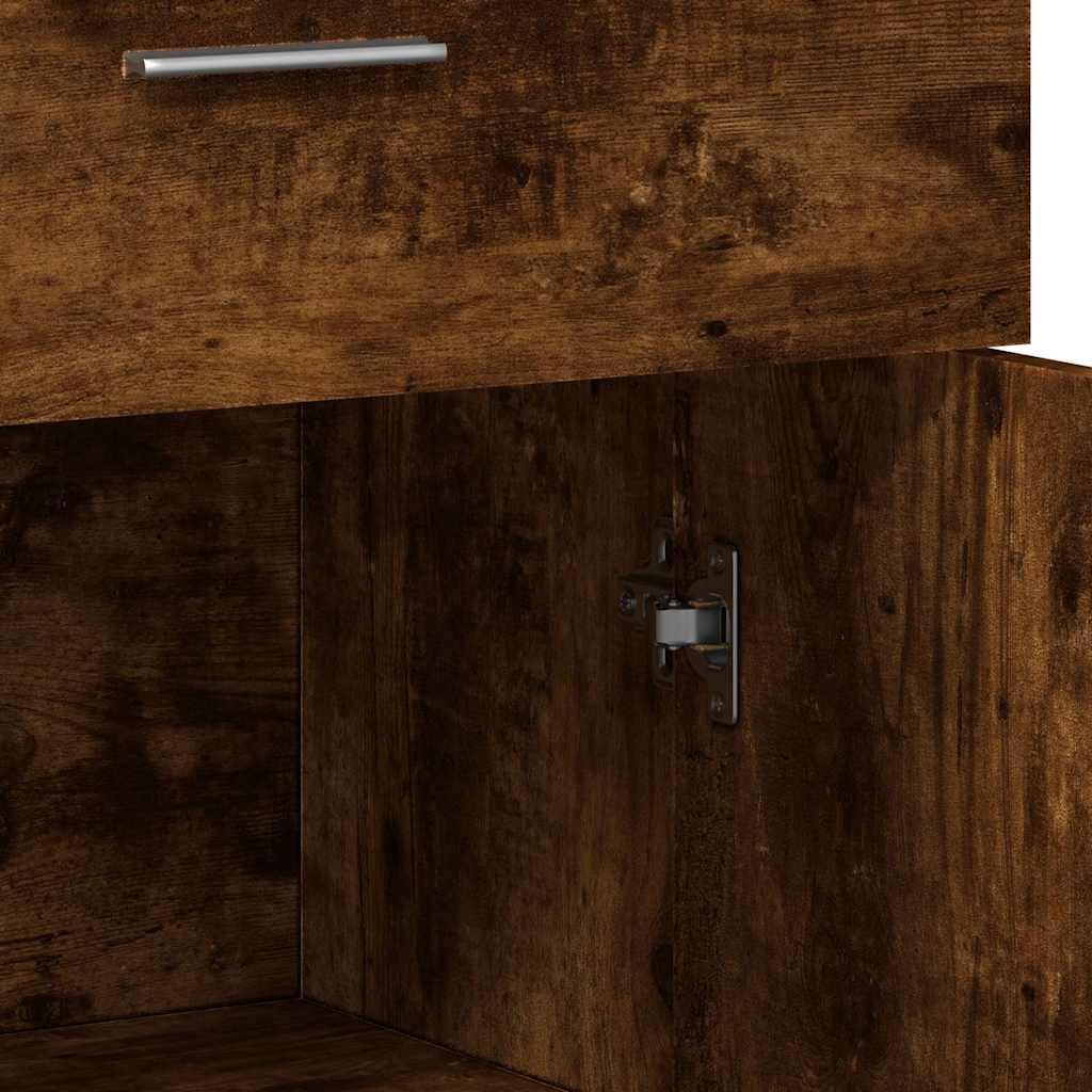 Sideboard Smoked Oak 60x30x84 cm Engineered Wood