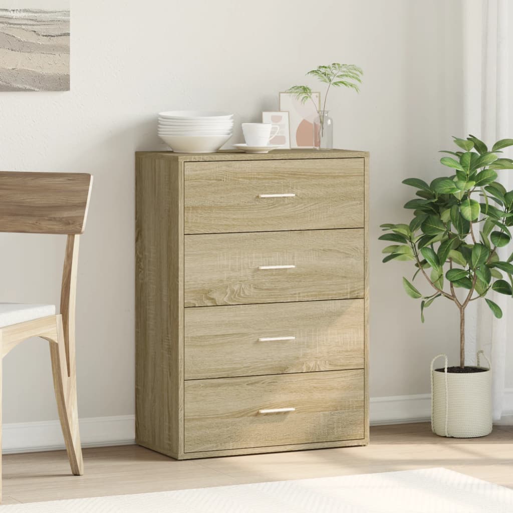 Sideboard Sonoma Oak 60x31x84 cm Engineered Wood