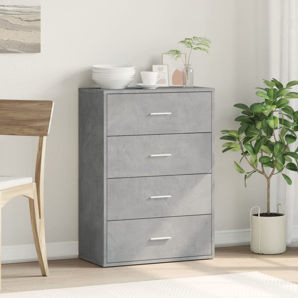 Sideboard Concrete Grey 60x31x84 cm Engineered Wood