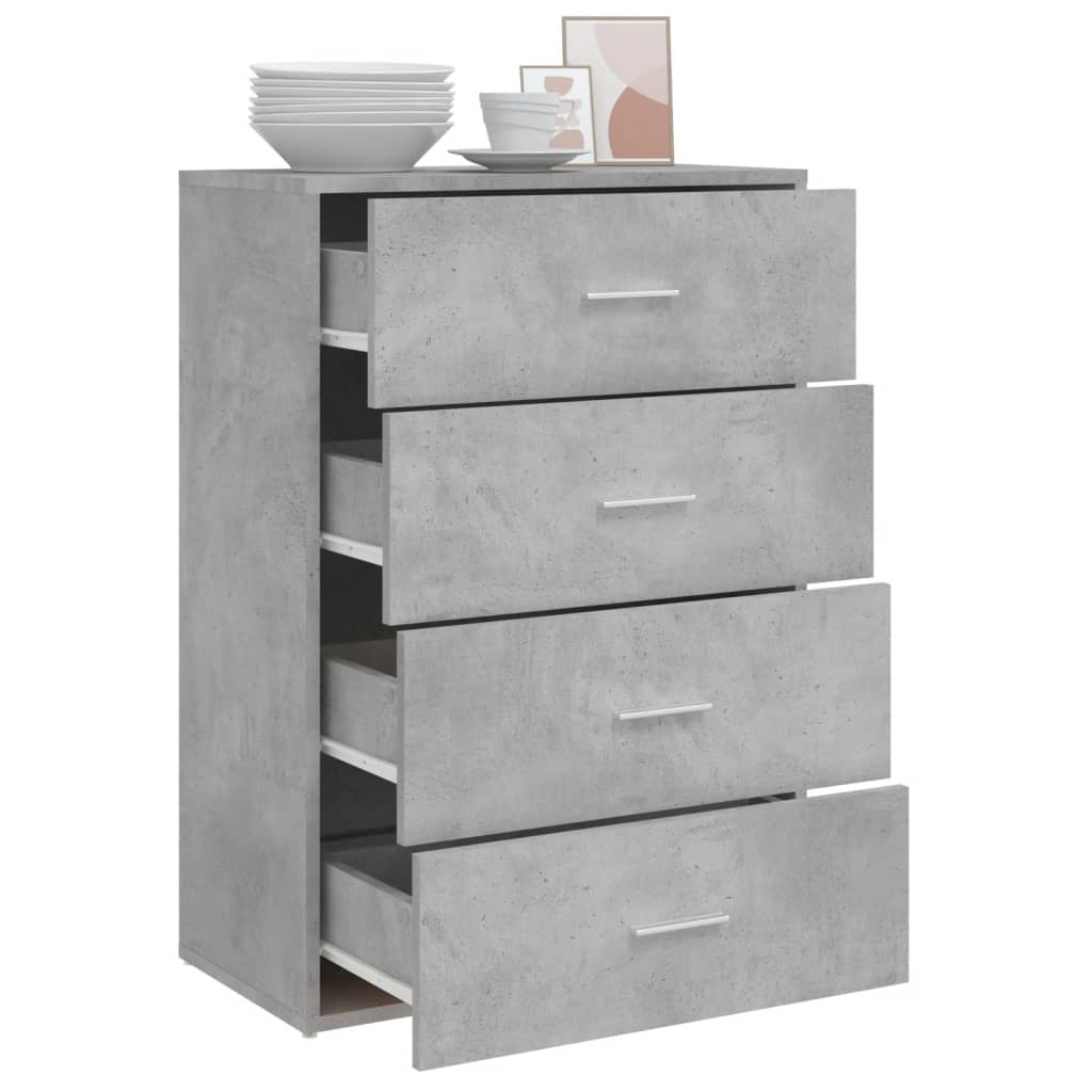 Sideboard Concrete Grey 60x31x84 cm Engineered Wood