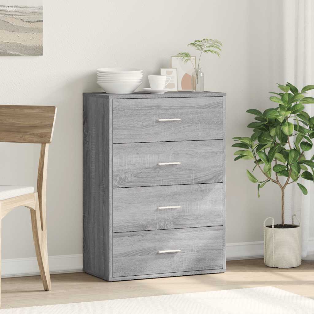 Sideboard Grey Sonoma 60x31x84 cm Engineered Wood