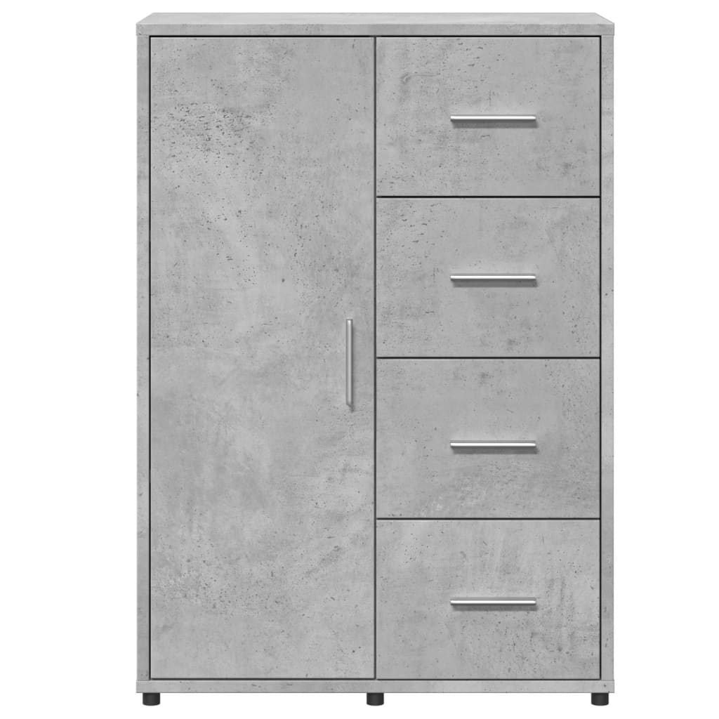 vidaXL Sideboard Concrete Grey 60x31x84 cm Engineered Wood