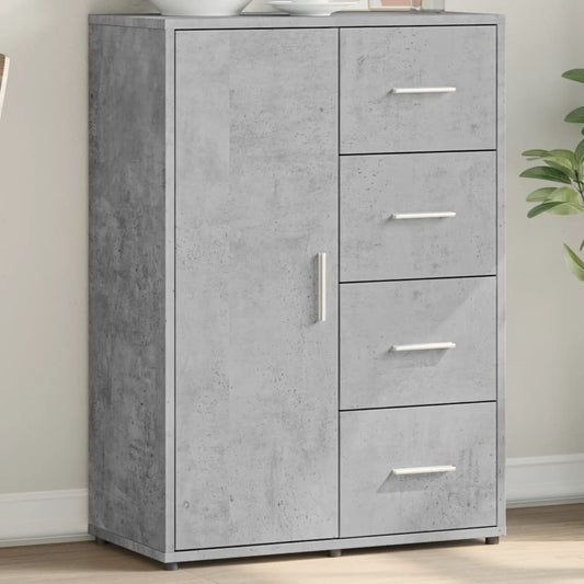 vidaXL Sideboard Concrete Grey 60x31x84 cm Engineered Wood