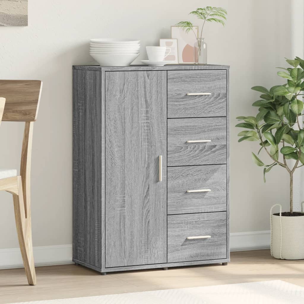 vidaXL Sideboard Grey Sonoma 60x31x84 cm Engineered Wood