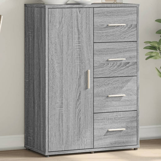 vidaXL Sideboard Grey Sonoma 60x31x84 cm Engineered Wood