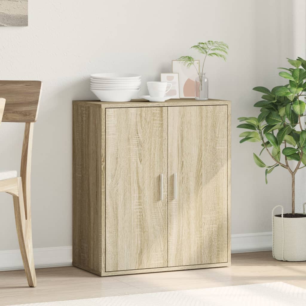 vidaXL Sideboard Sonoma Oak 79x38x80 cm Engineered Wood