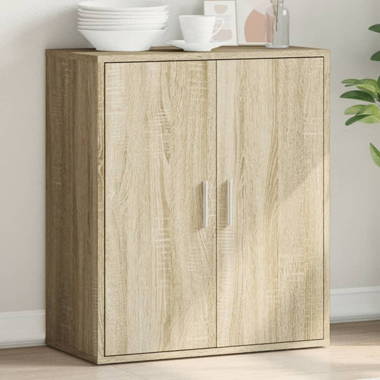 vidaXL Sideboard Sonoma Oak 79x38x80 cm Engineered Wood