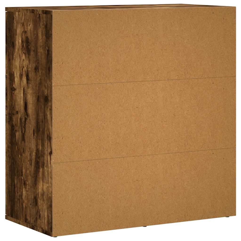 Sideboard Smoked Oak 79x38x80 cm Engineered Wood