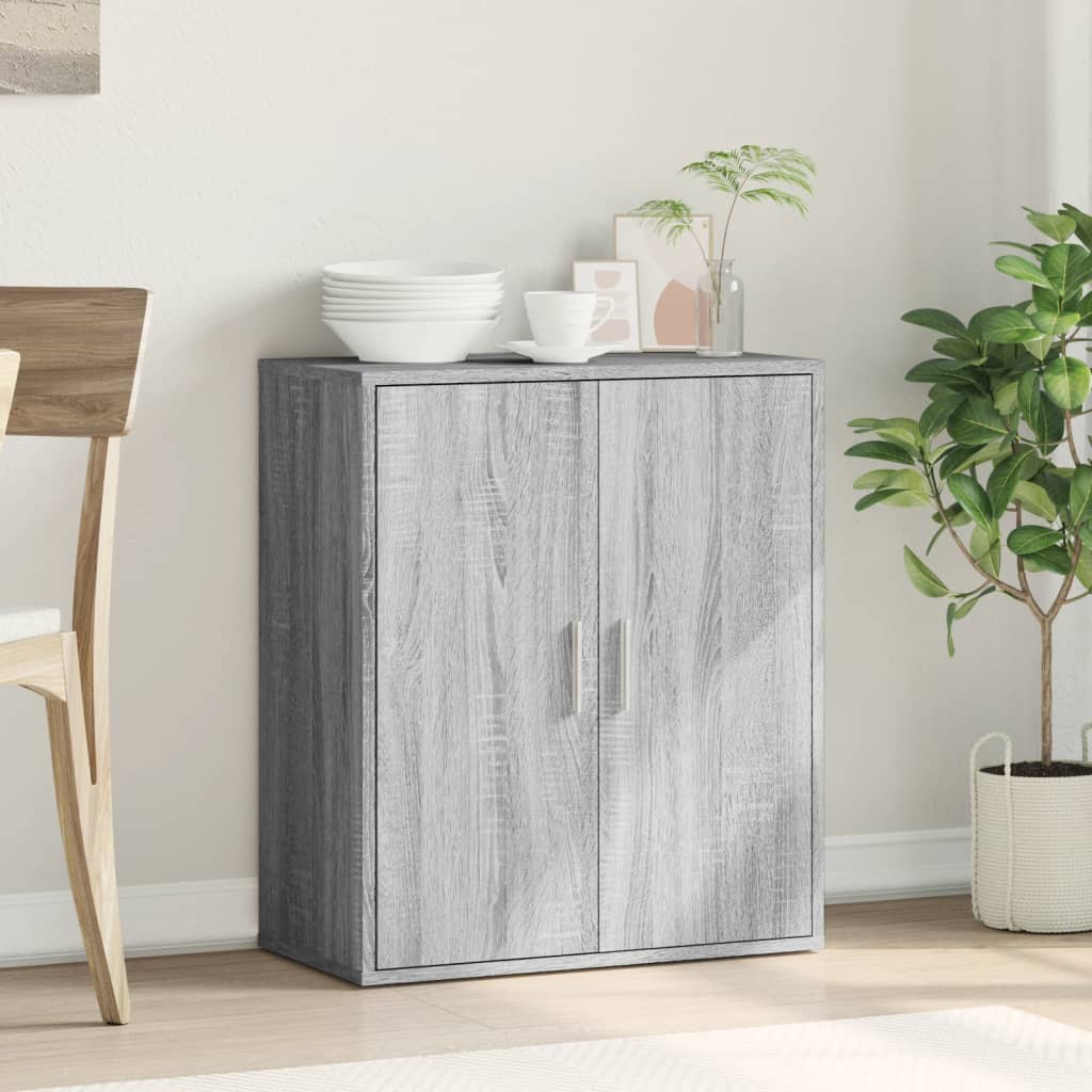 vidaXL Sideboard Grey Sonoma 79x38x80 cm Engineered Wood