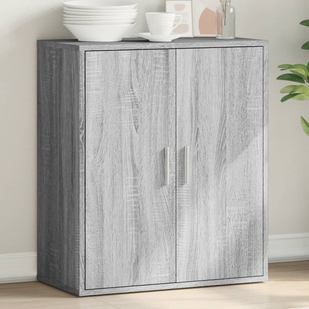 vidaXL Sideboard Grey Sonoma 79x38x80 cm Engineered Wood