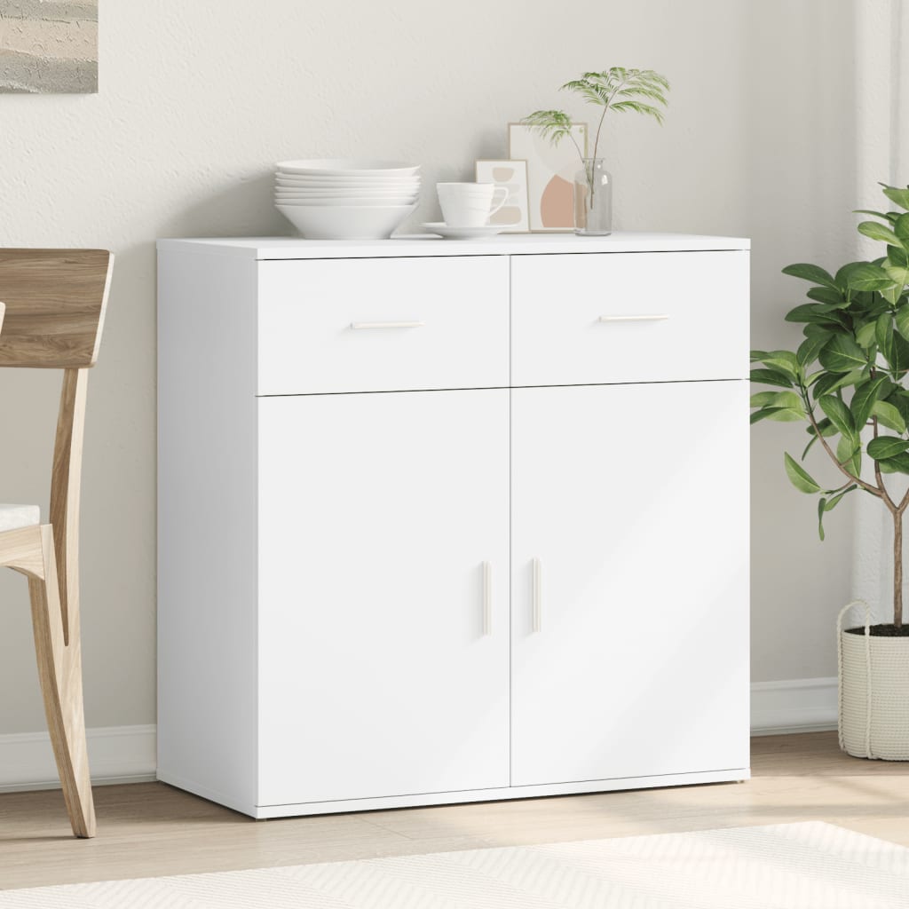 vidaXL Sideboard White 79x38x80 cm Engineered Wood