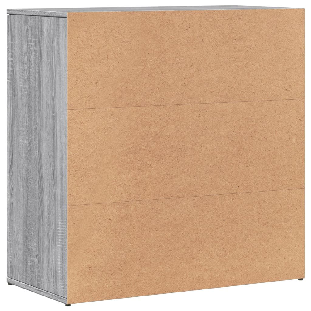 Sideboard Grey Sonoma 79x38x80 cm Engineered Wood