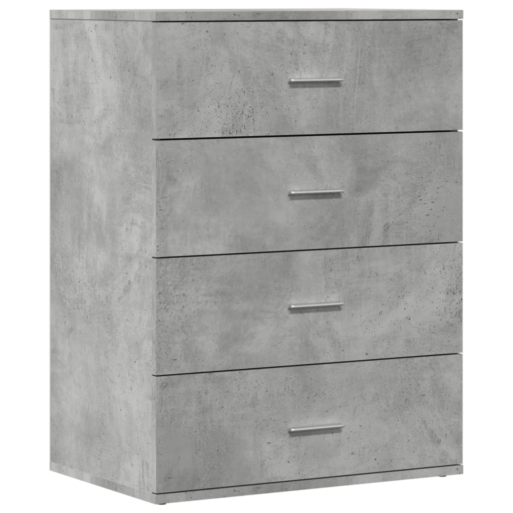 vidaXL Sideboard Concrete Grey 60x39x80 cm Engineered Wood