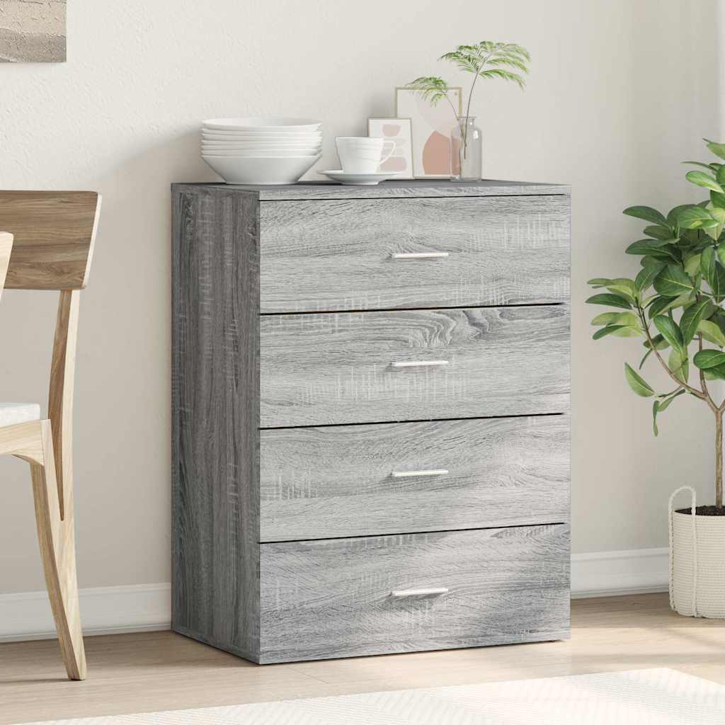 Sideboard Grey Sonoma 60x39x80 cm Engineered Wood