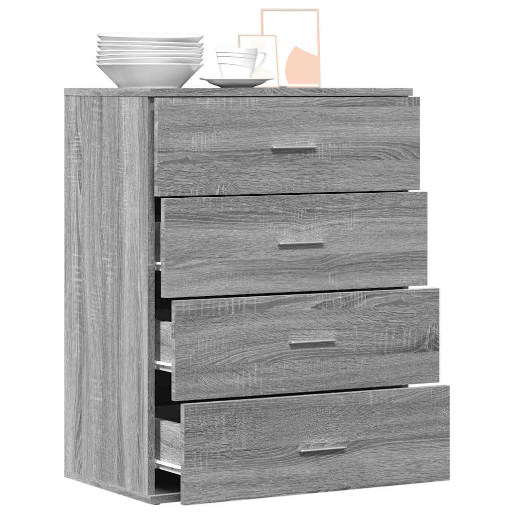 Sideboard Grey Sonoma 60x39x80 cm Engineered Wood