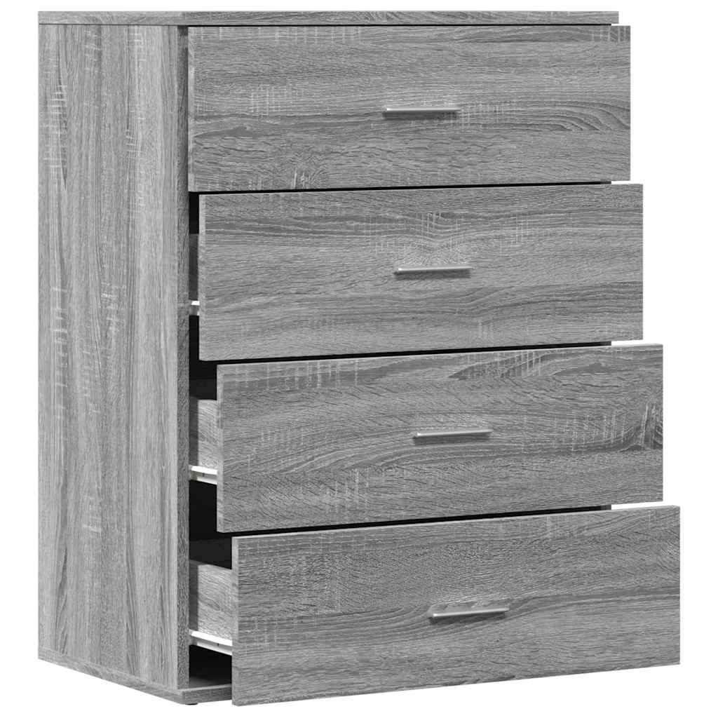 Sideboard Grey Sonoma 60x39x80 cm Engineered Wood