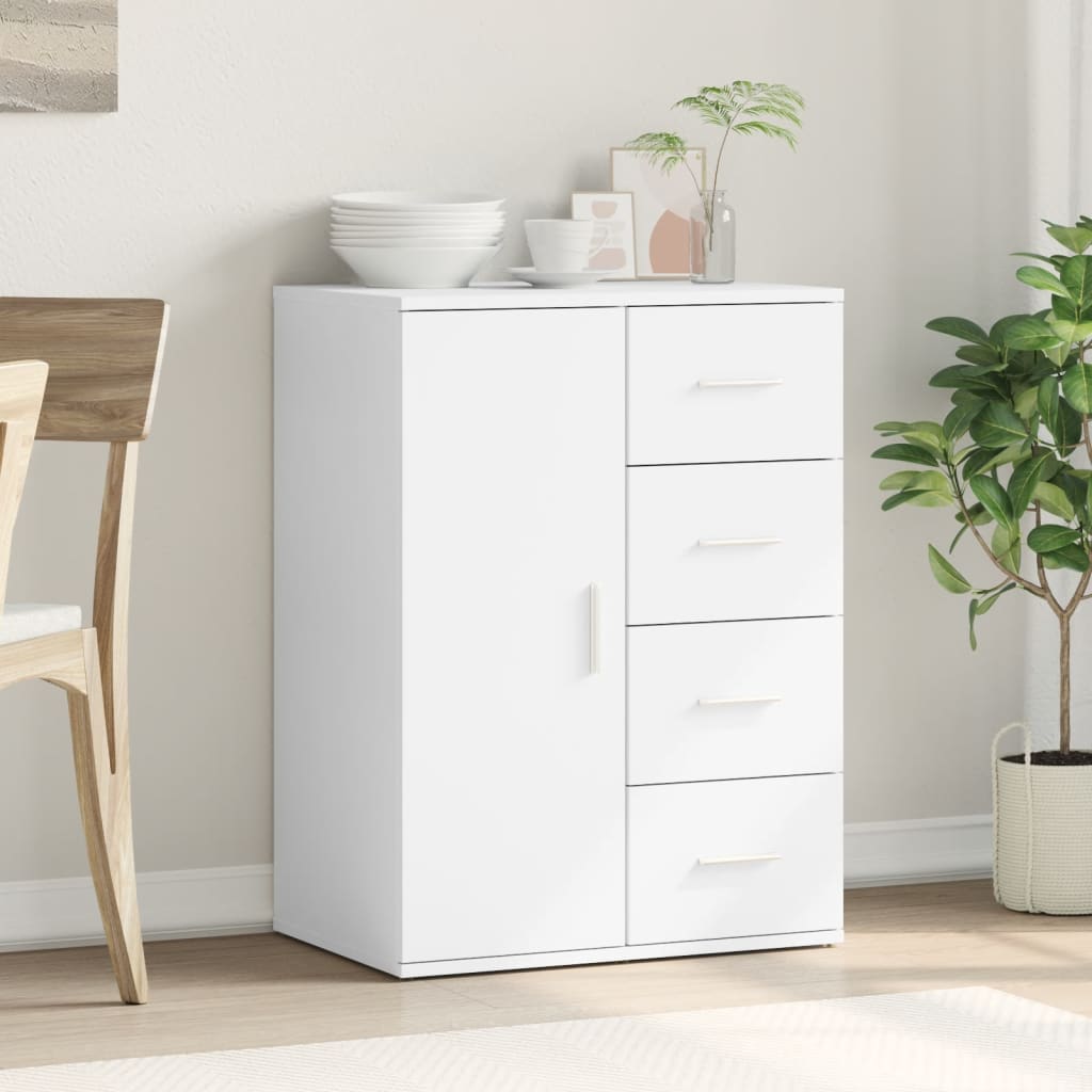 Sideboard White 59x39x80 cm Engineered Wood