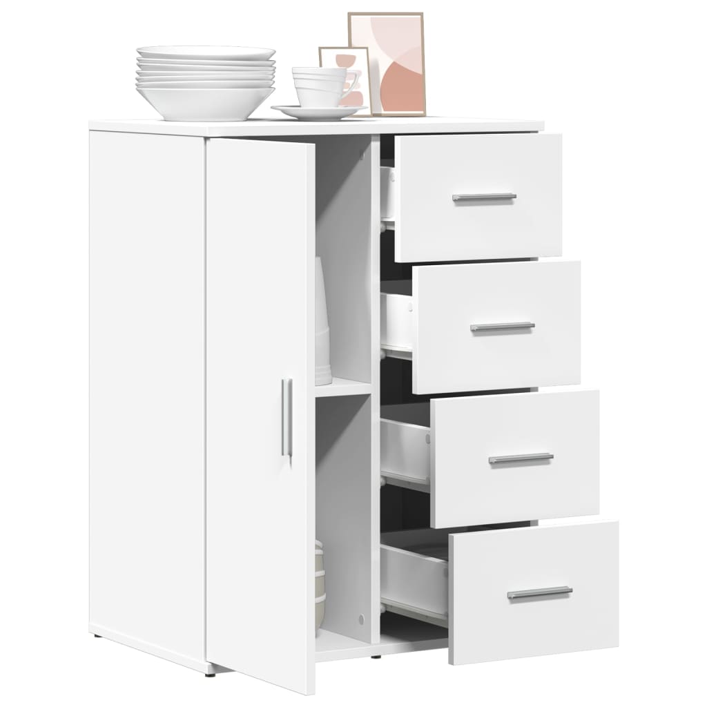 Sideboard White 59x39x80 cm Engineered Wood