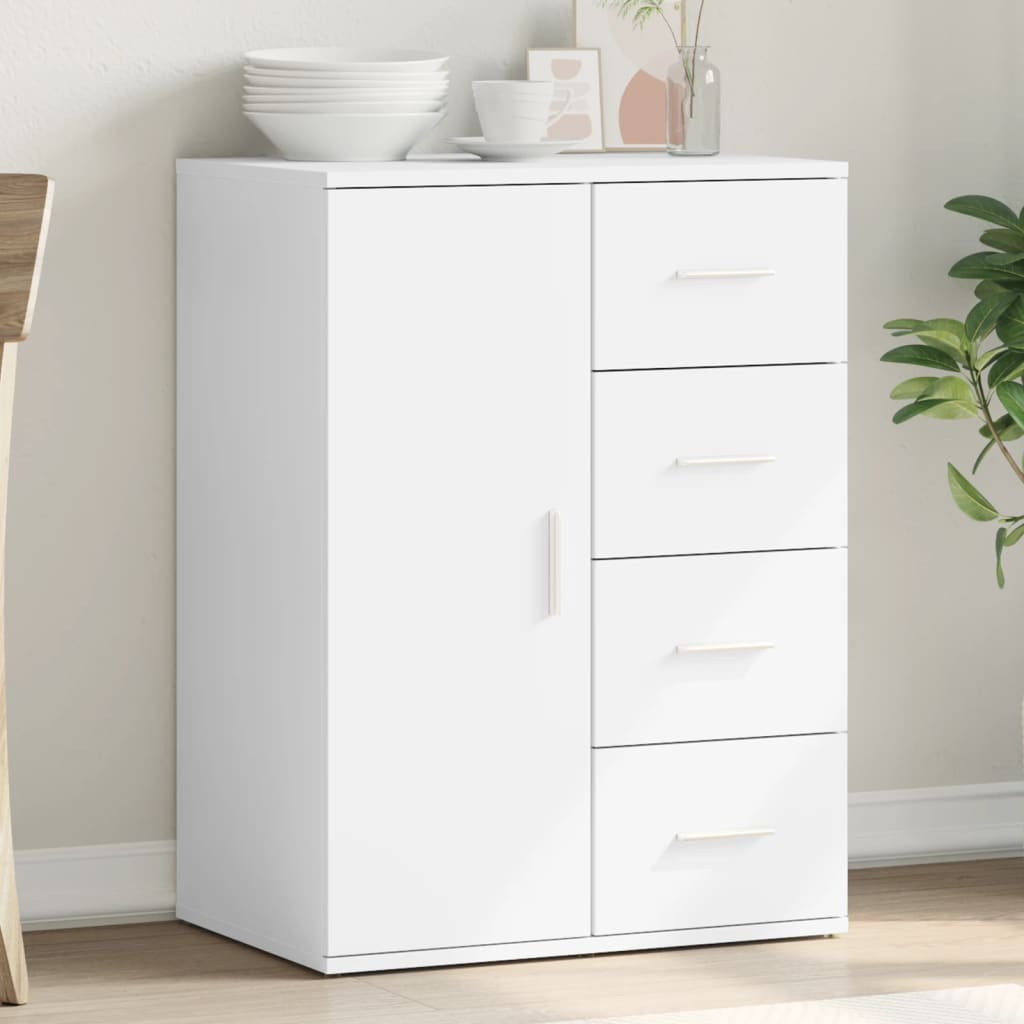 Sideboard White 59x39x80 cm Engineered Wood