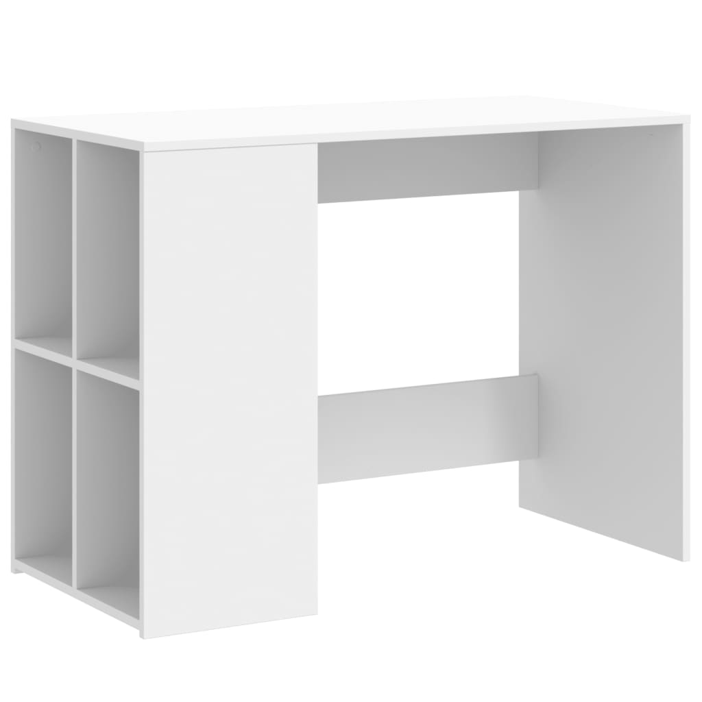 vidaXL Desk White 102x50x75 cm Engineered Wood