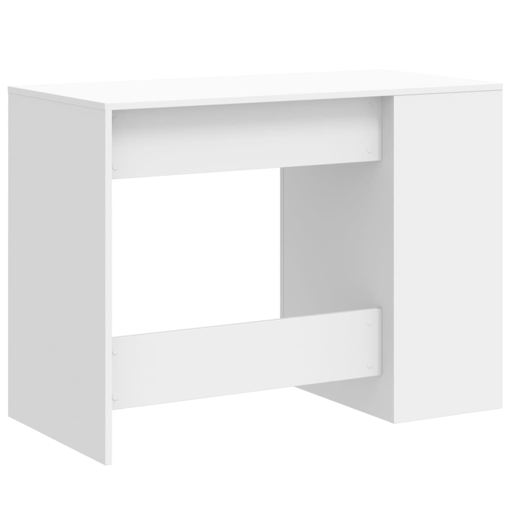 vidaXL Desk White 102x50x75 cm Engineered Wood