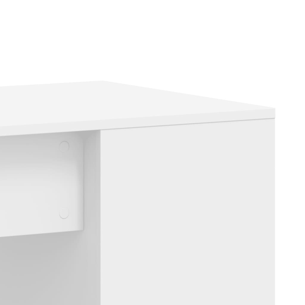 vidaXL Desk White 102x50x75 cm Engineered Wood