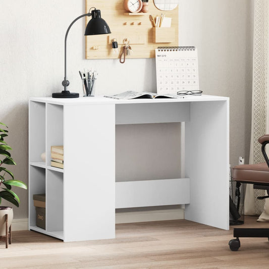 vidaXL Desk White 102x50x75 cm Engineered Wood