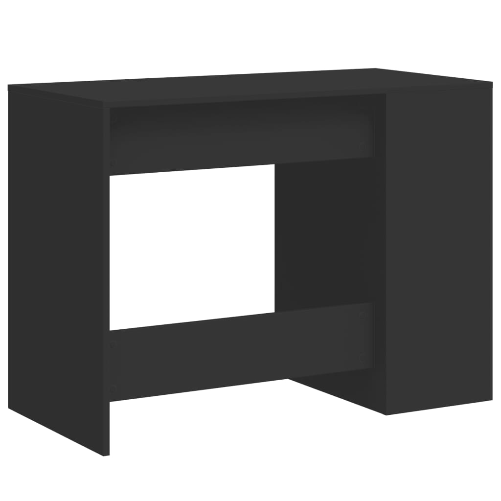 vidaXL Desk Black 102x50x75 cm Engineered Wood