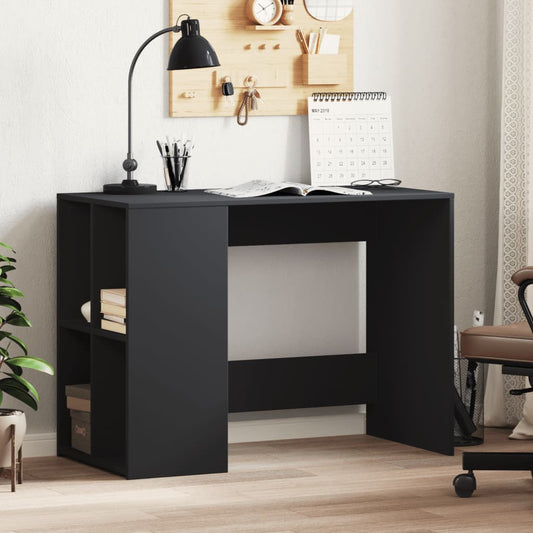 vidaXL Desk Black 102x50x75 cm Engineered Wood